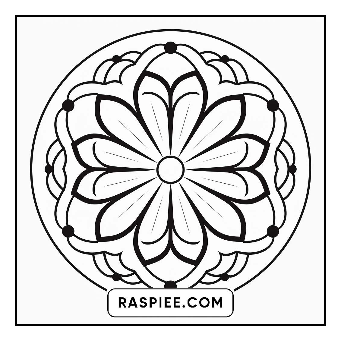 134 Bold and Easy Mandala Coloring Pages