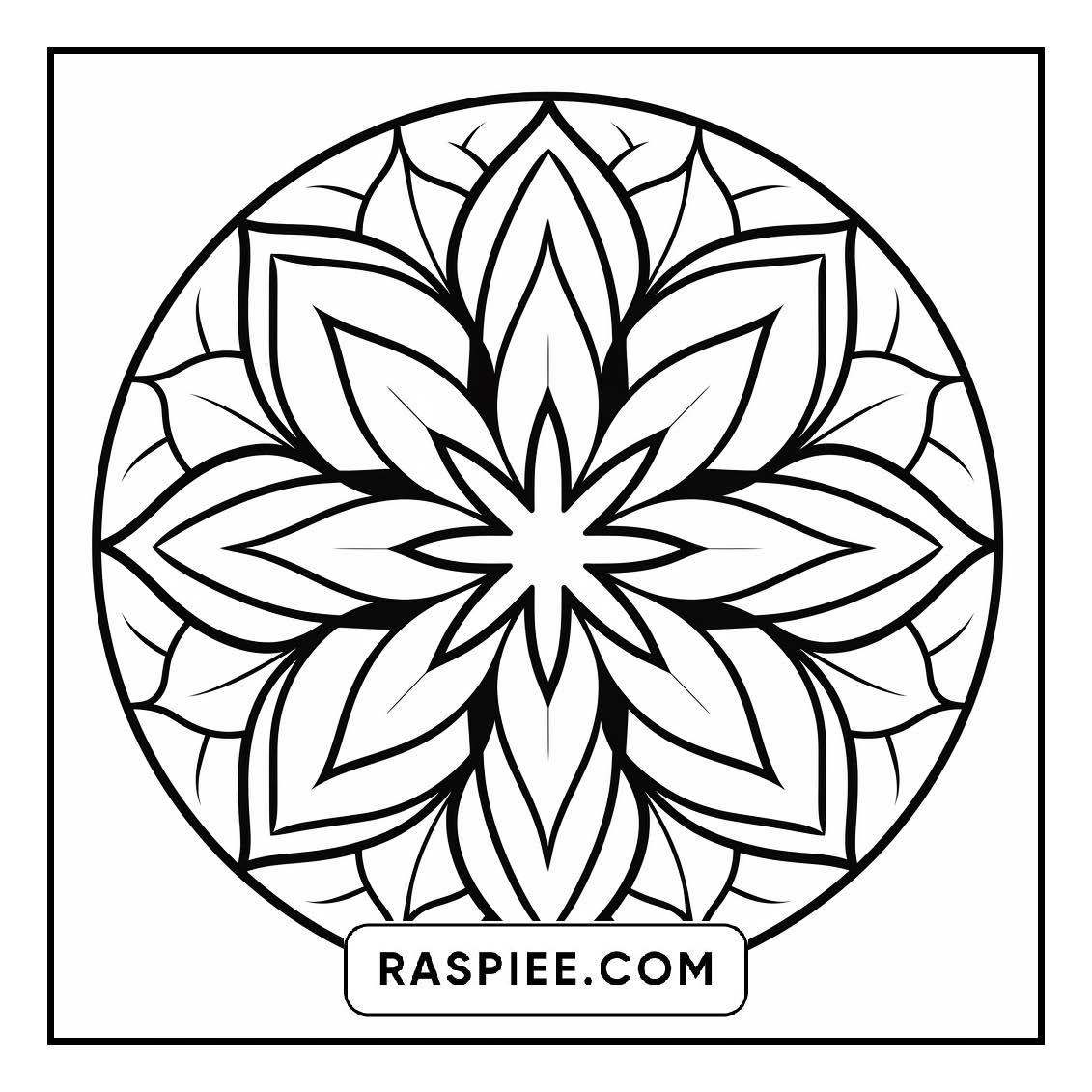 134 Bold and Easy Mandala Coloring Pages