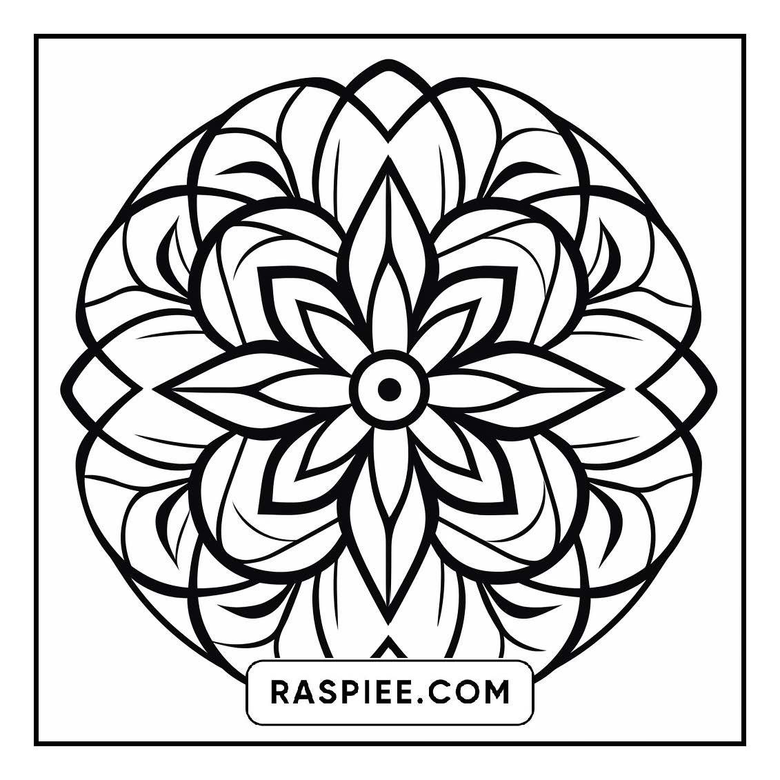 134 Bold and Easy Mandala Coloring Pages