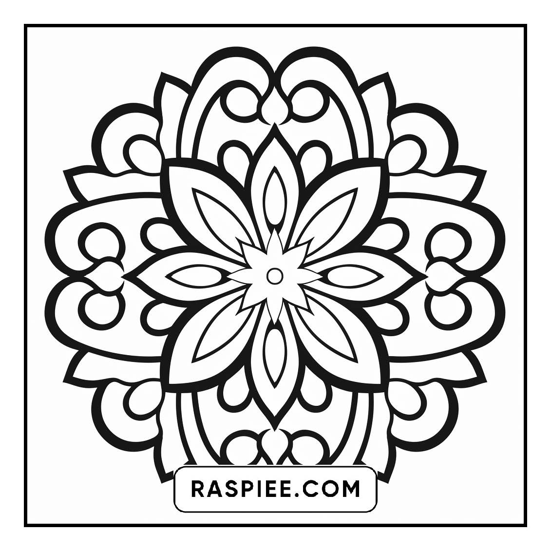 134 Bold and Easy Mandala Coloring Pages