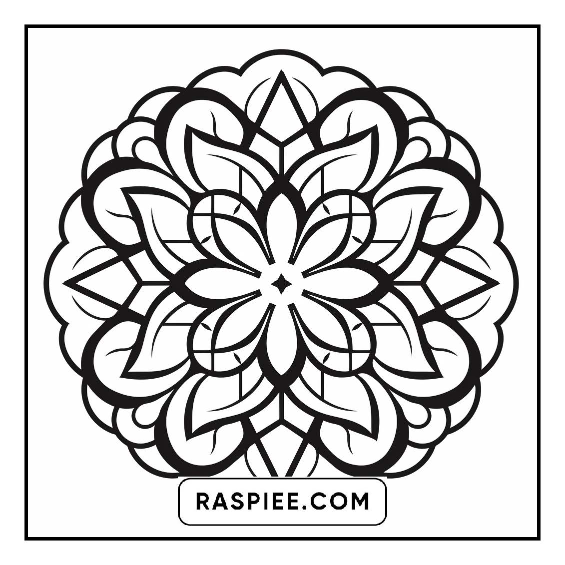 134 Bold and Easy Mandala Coloring Pages