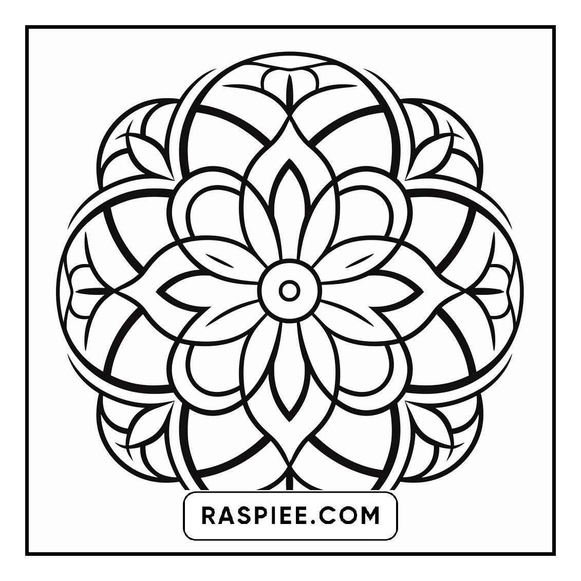 134 Bold and Easy Mandala Coloring Pages