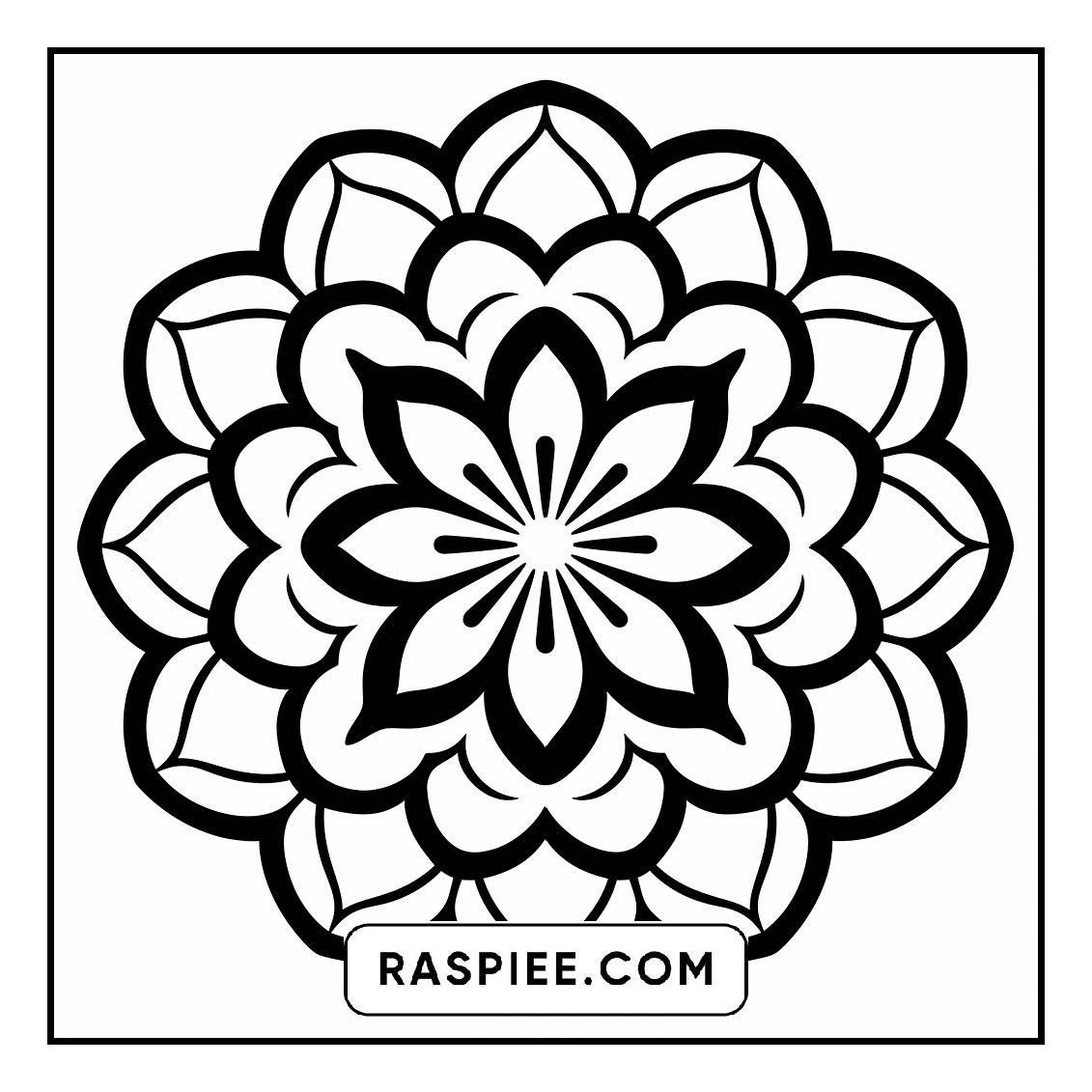 134 Bold and Easy Mandala Coloring Pages