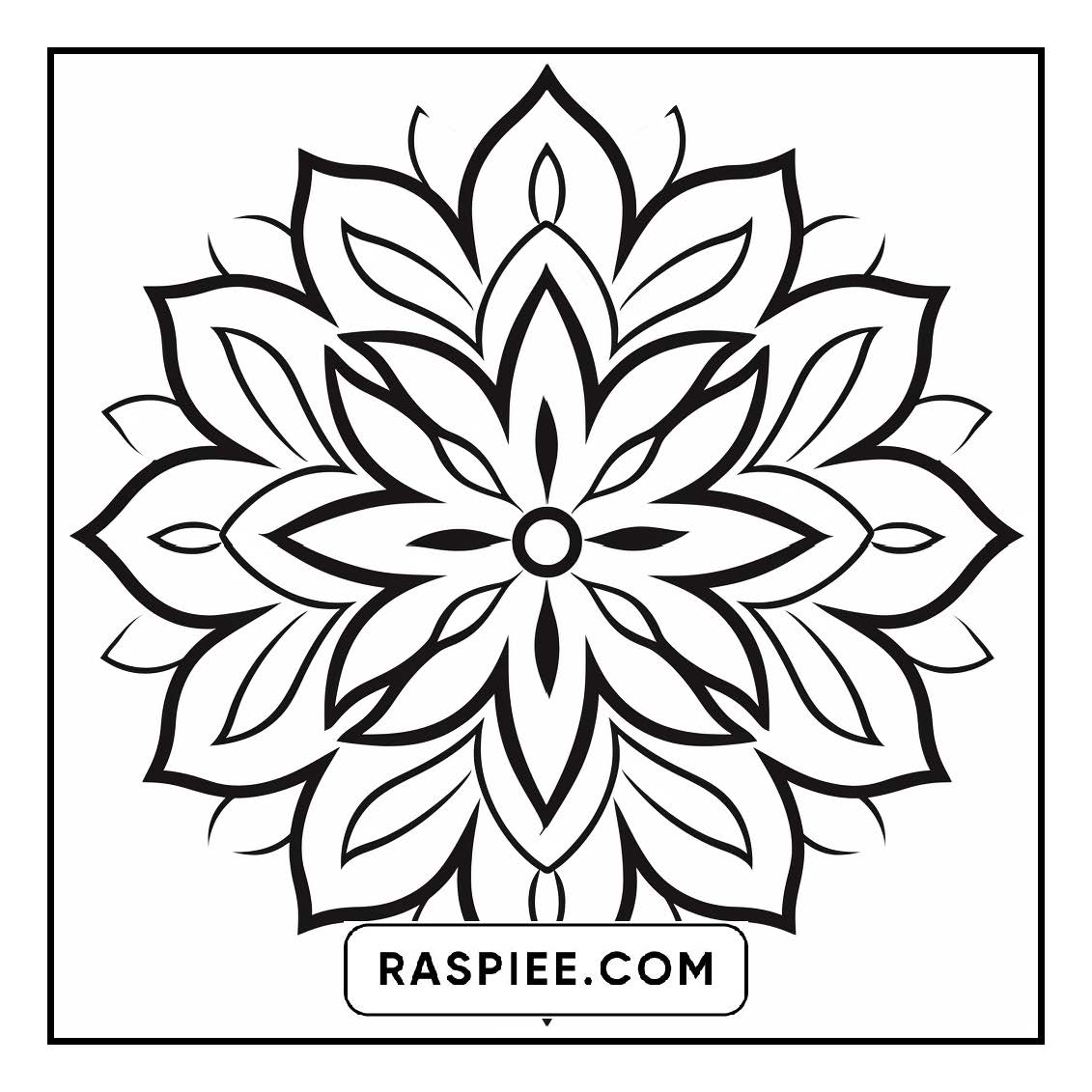134 Bold and Easy Mandala Coloring Pages