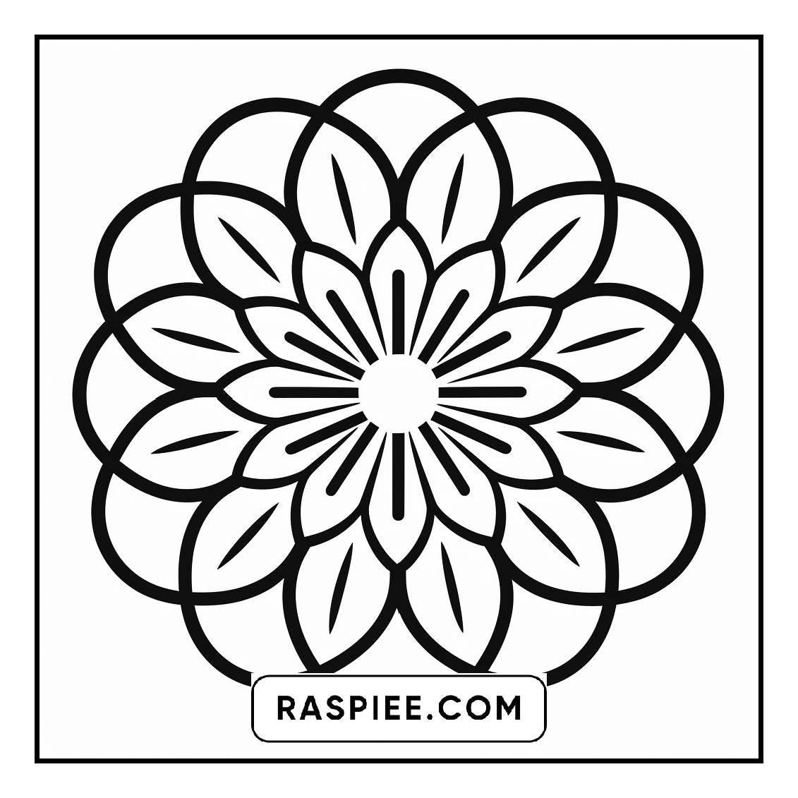 134 Bold and Easy Mandala Coloring Pages