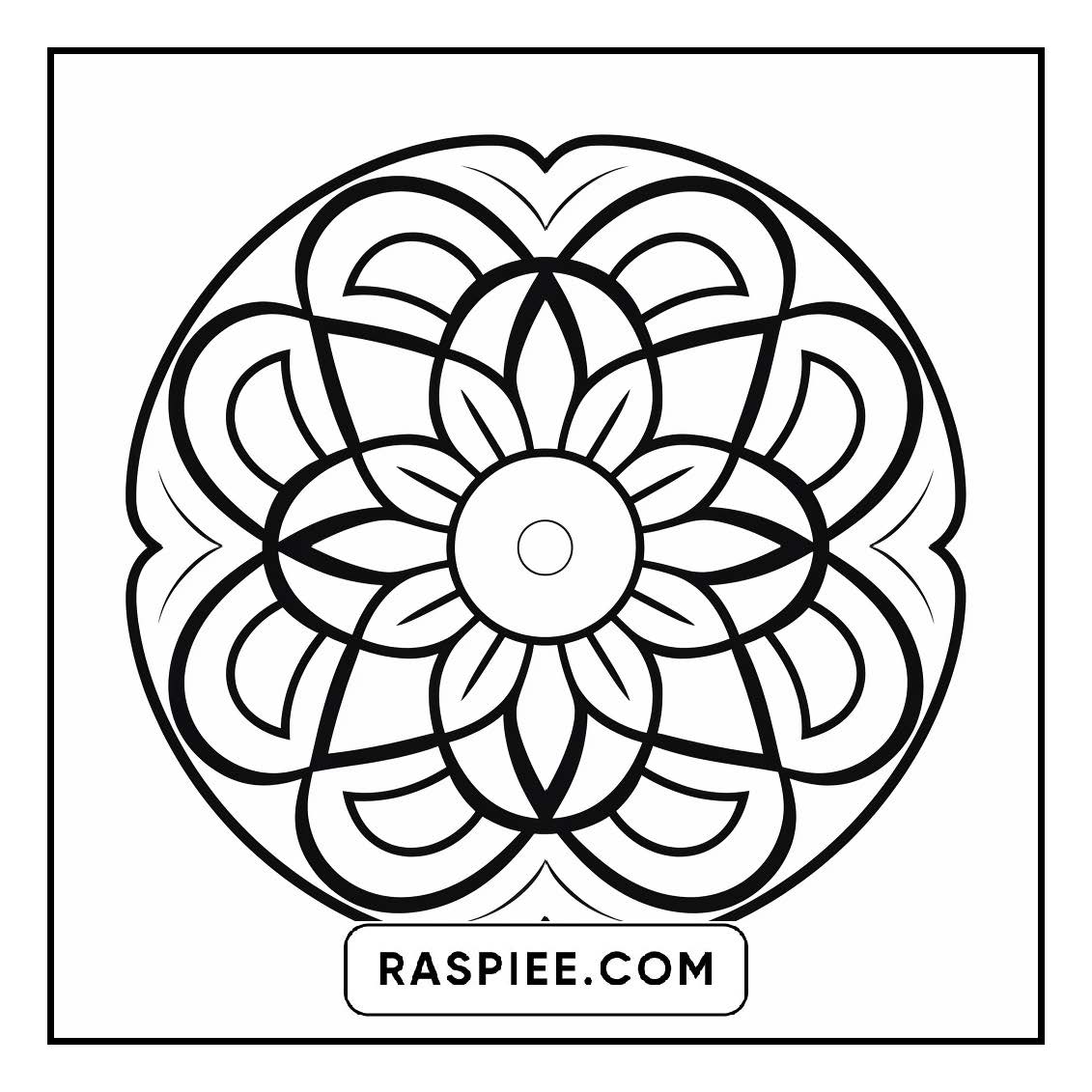 134 Bold and Easy Mandala Coloring Pages