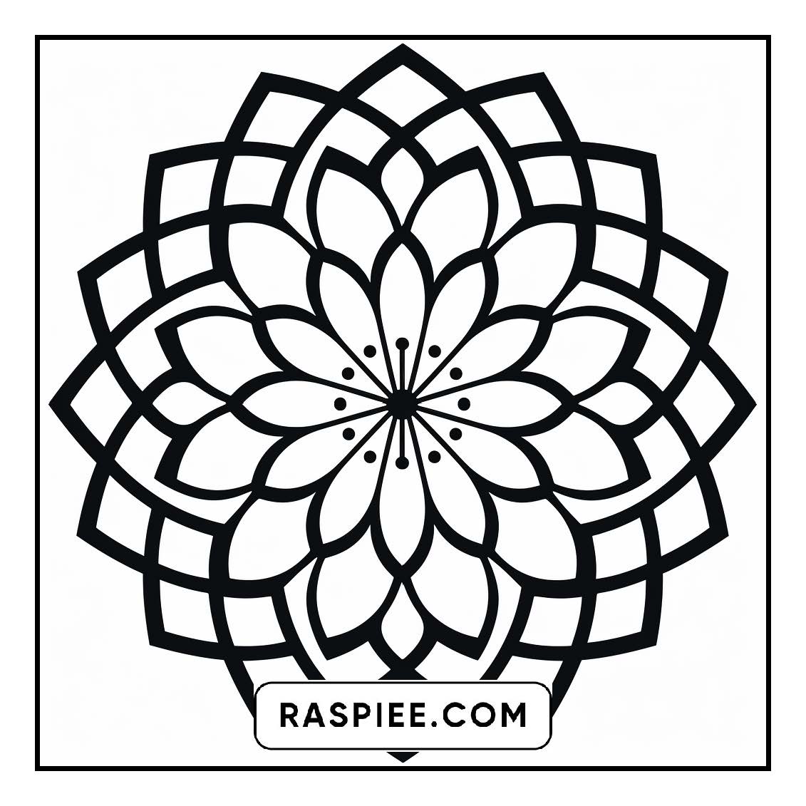 134 Bold and Easy Mandala Coloring Pages