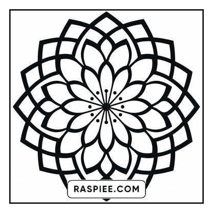 134 Bold and Easy Mandala Coloring Pages