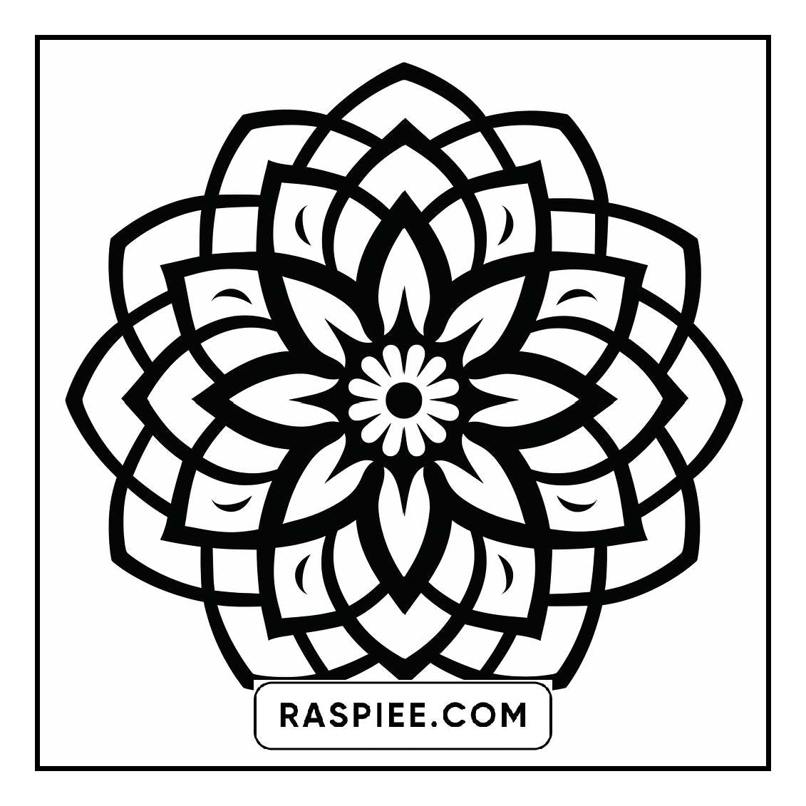 134 Bold and Easy Mandala Coloring Pages