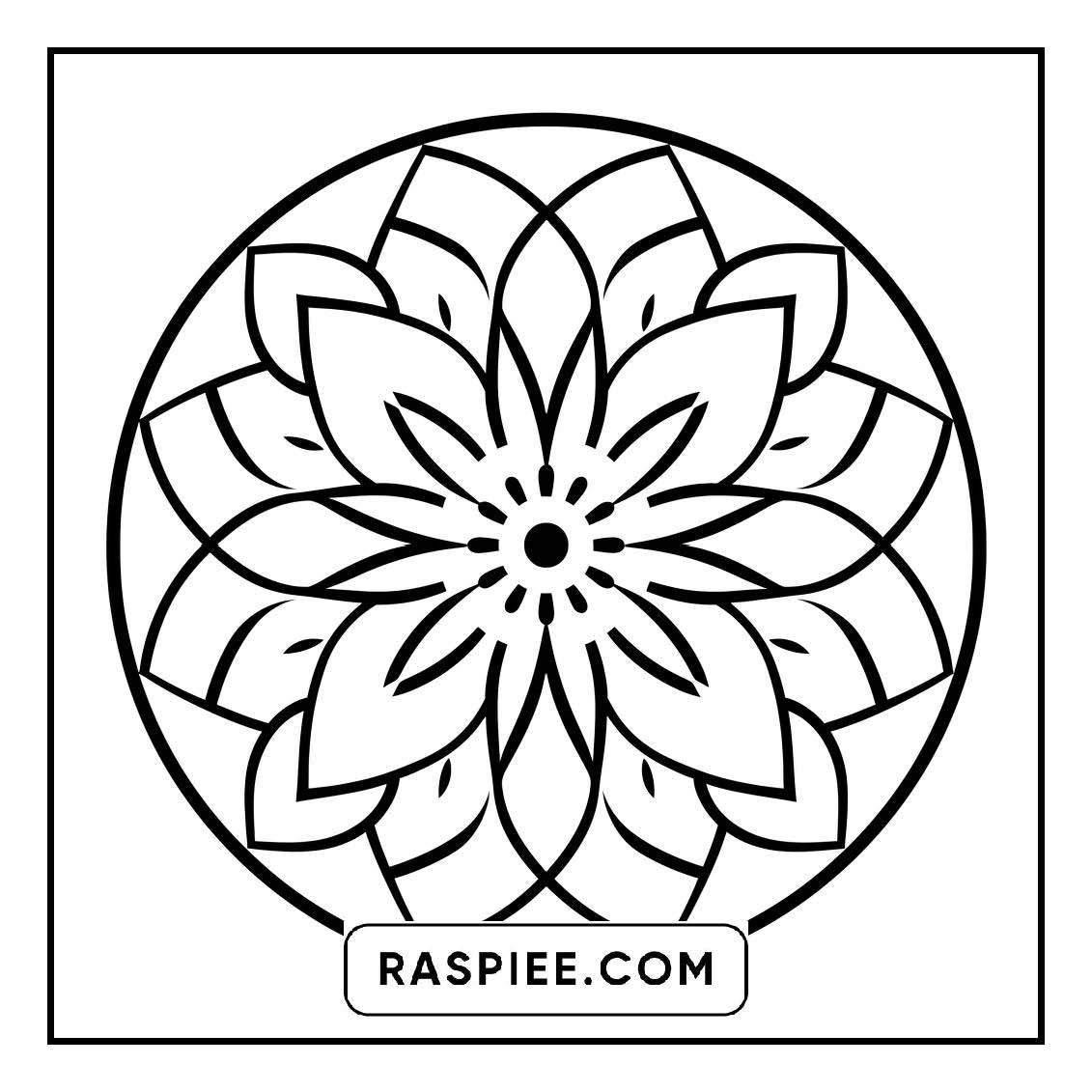 134 Bold and Easy Mandala Coloring Pages