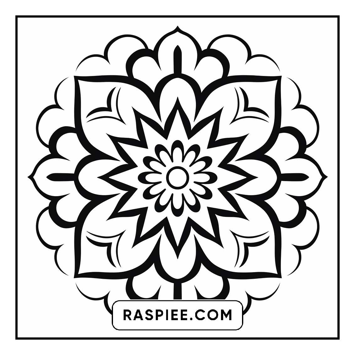 134 Bold and Easy Mandala Coloring Pages
