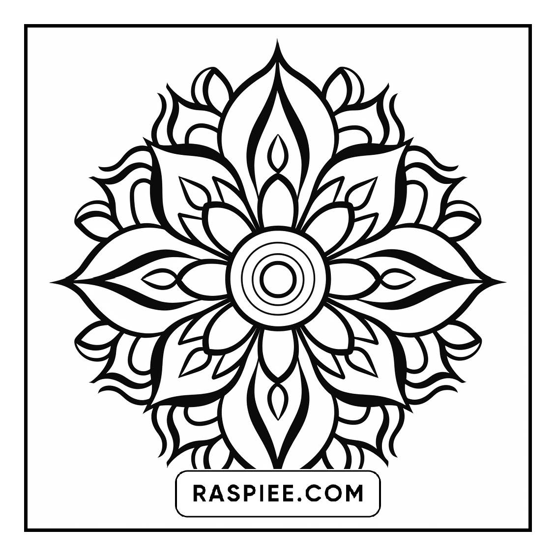 134 Bold and Easy Mandala Coloring Pages
