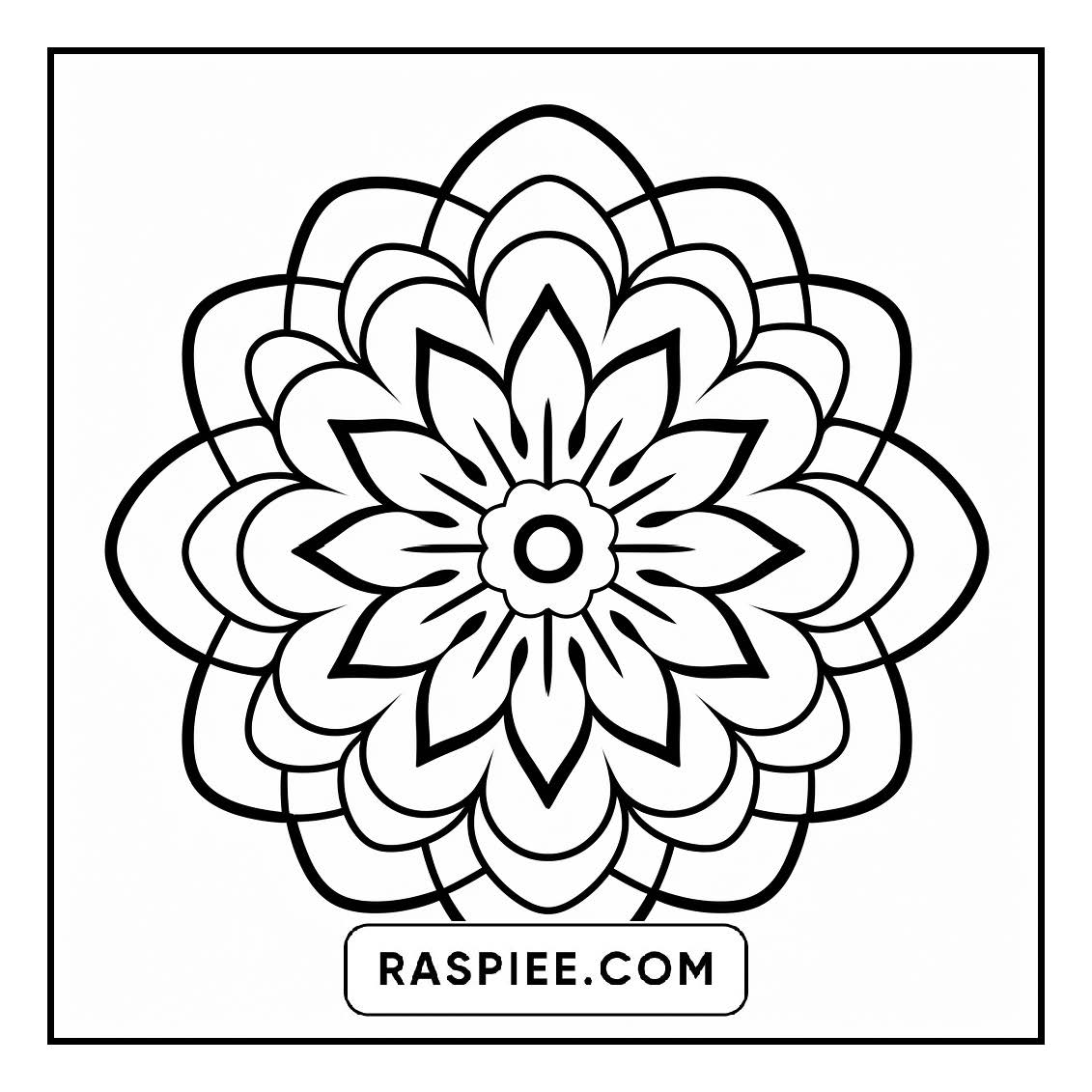 134 Bold and Easy Mandala Coloring Pages