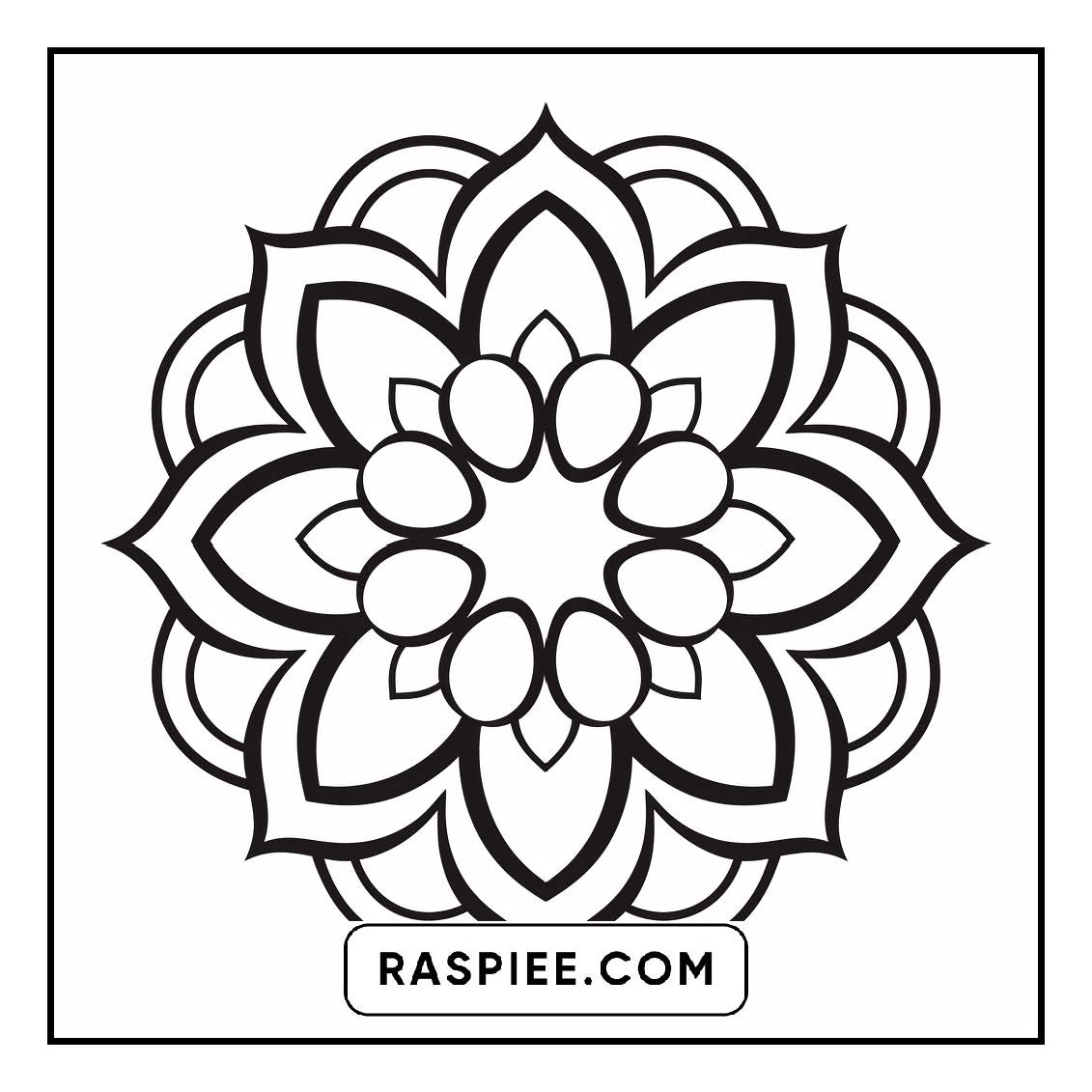 134 Bold and Easy Mandala Coloring Pages