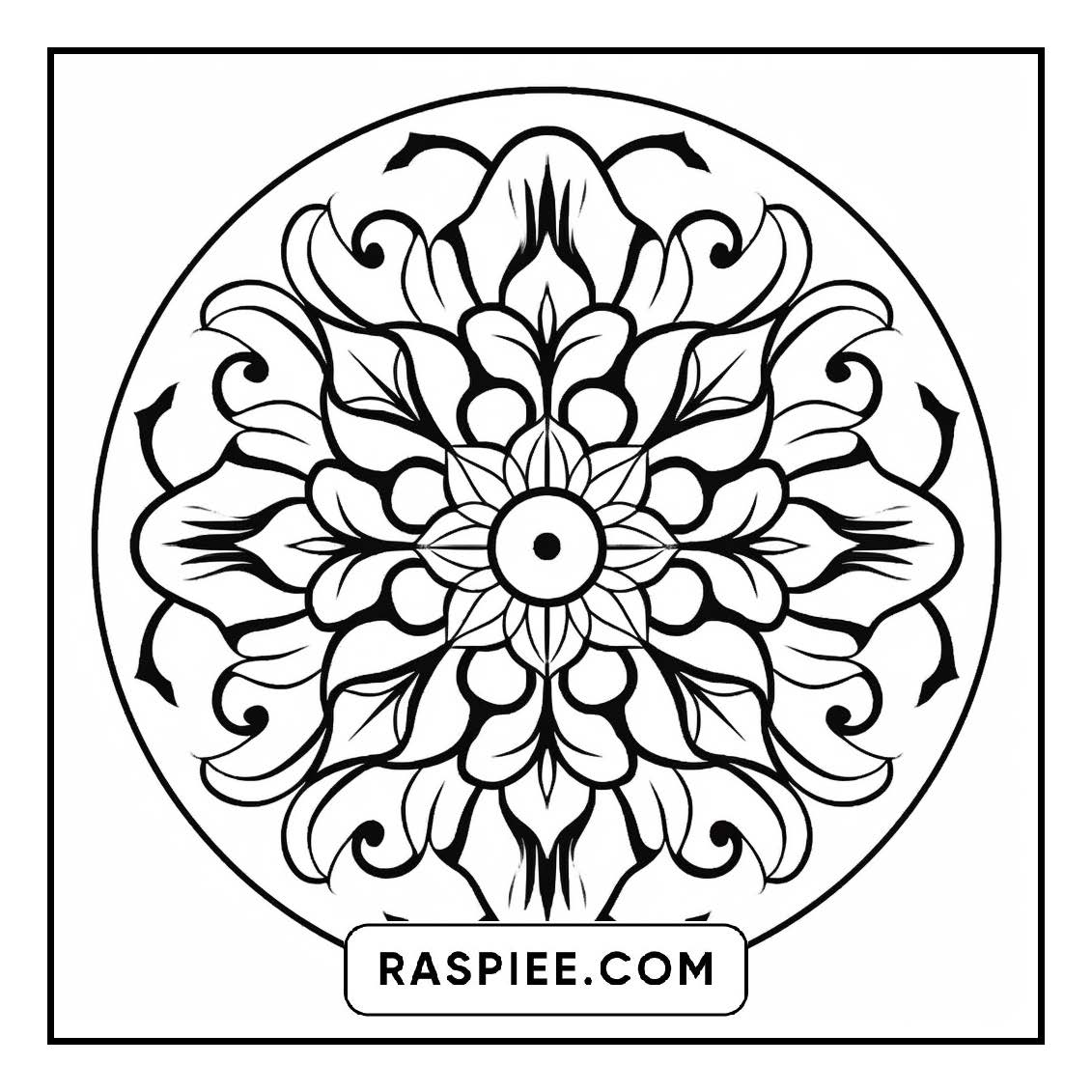 134 Bold and Easy Mandala Coloring Pages