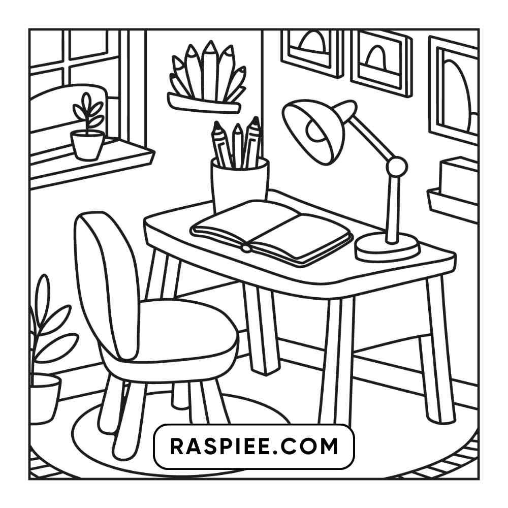 85 Bold and Easy Little Corner Coloring Pages Printable PDF Instant Download