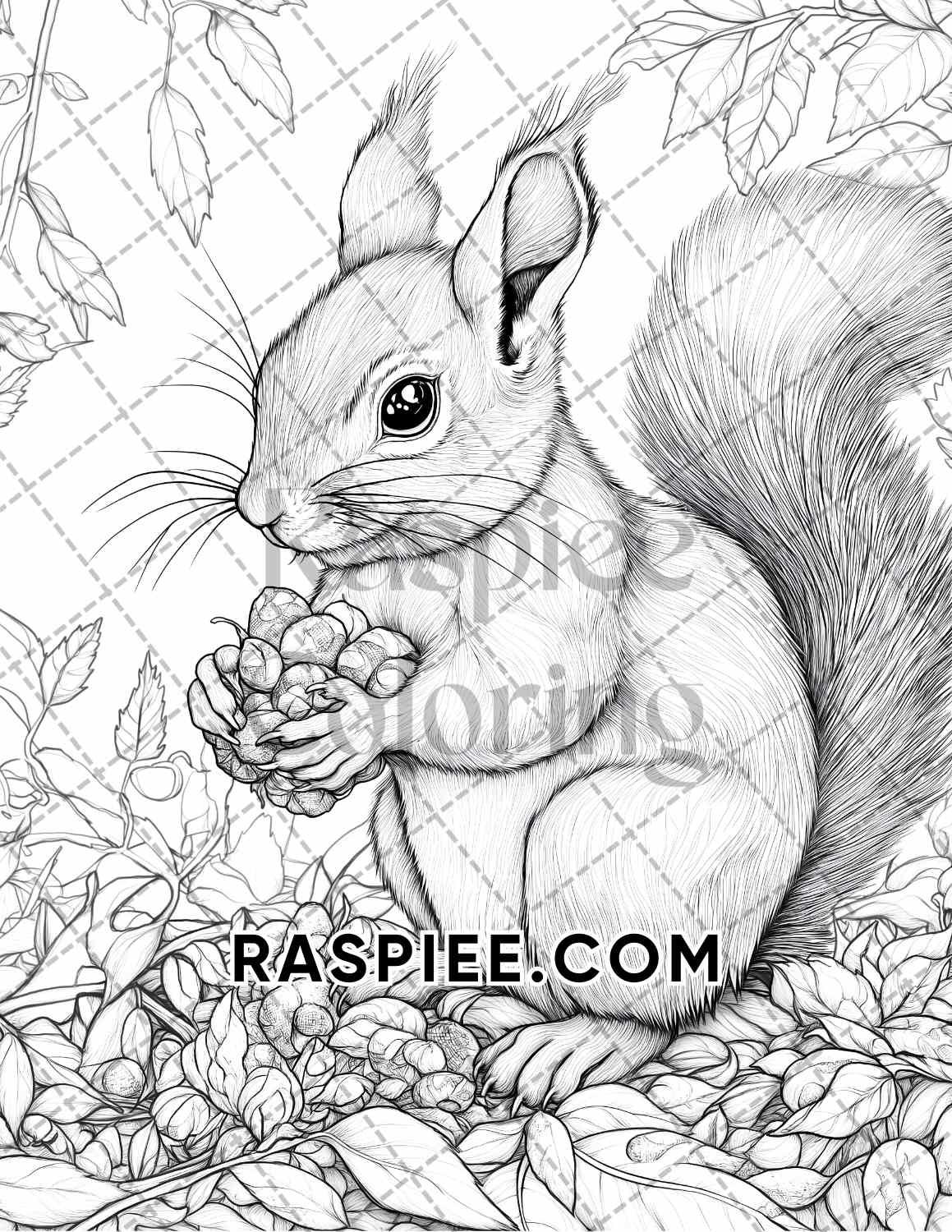 Autumn Charm Adult Coloring Pages Printable PDF Instant Download
