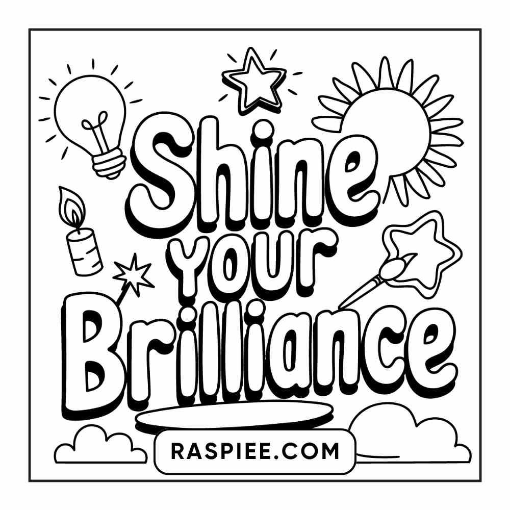 78 Bold and Easy Inspirational Words Coloring Pages Printable PDF Instant Download