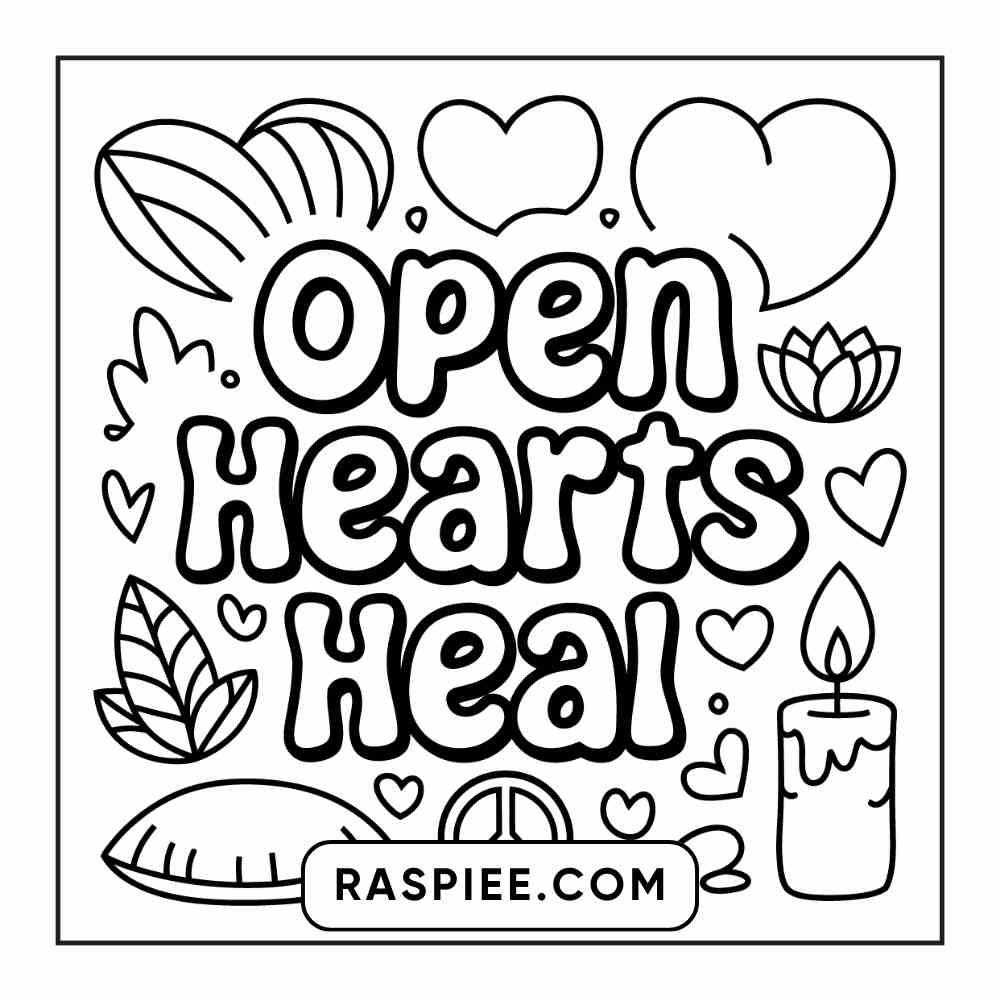 78 Bold and Easy Inspirational Words Coloring Pages Printable PDF Instant Download