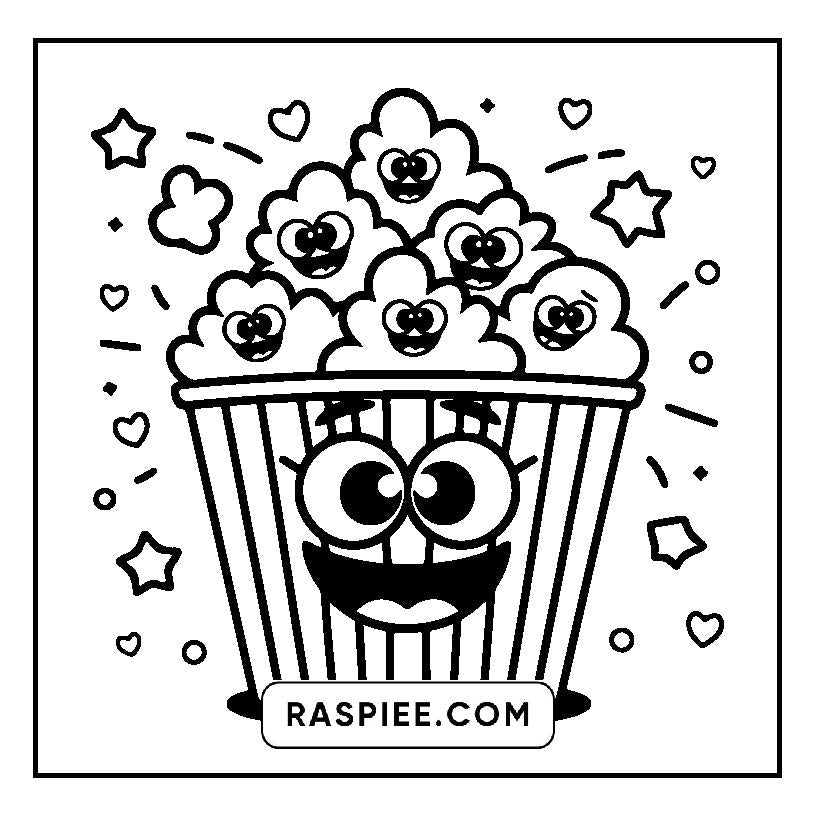 160 Bold and Easy Kawaii Food Coloring Pages
