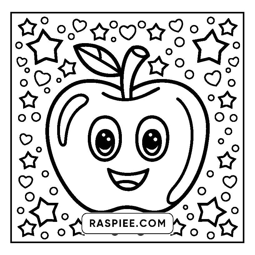 160 Bold and Easy Kawaii Food Coloring Pages