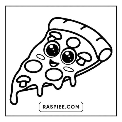 160 Bold and Easy Kawaii Food Coloring Pages