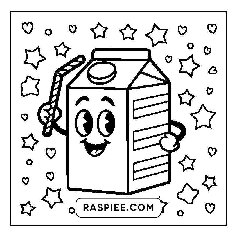 160 Bold and Easy Kawaii Food Coloring Pages