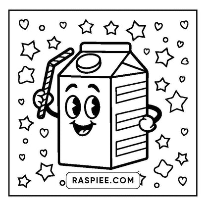 160 Bold and Easy Kawaii Food Coloring Pages