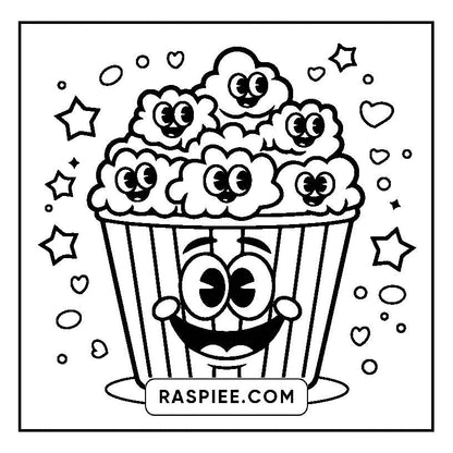 160 Bold and Easy Kawaii Food Coloring Pages