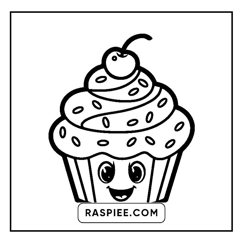 160 Bold and Easy Kawaii Food Coloring Pages