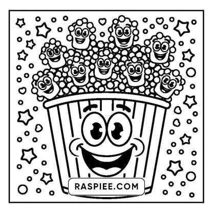 160 Bold and Easy Kawaii Food Coloring Pages