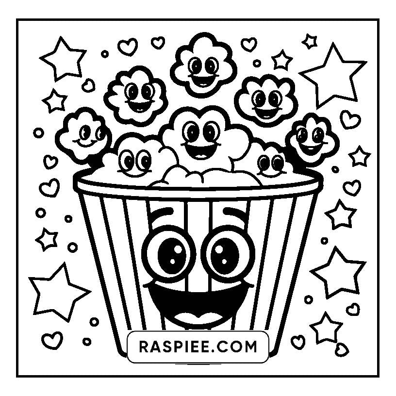 160 Bold and Easy Kawaii Food Coloring Pages
