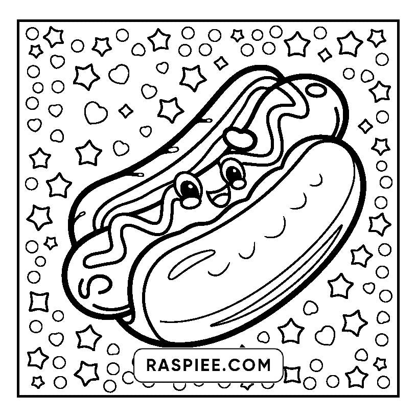 160 Bold and Easy Kawaii Food Coloring Pages