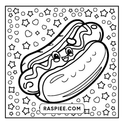 160 Bold and Easy Kawaii Food Coloring Pages