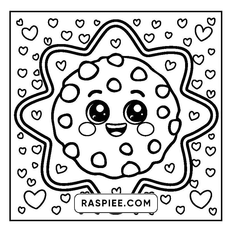 160 Bold and Easy Kawaii Food Coloring Pages