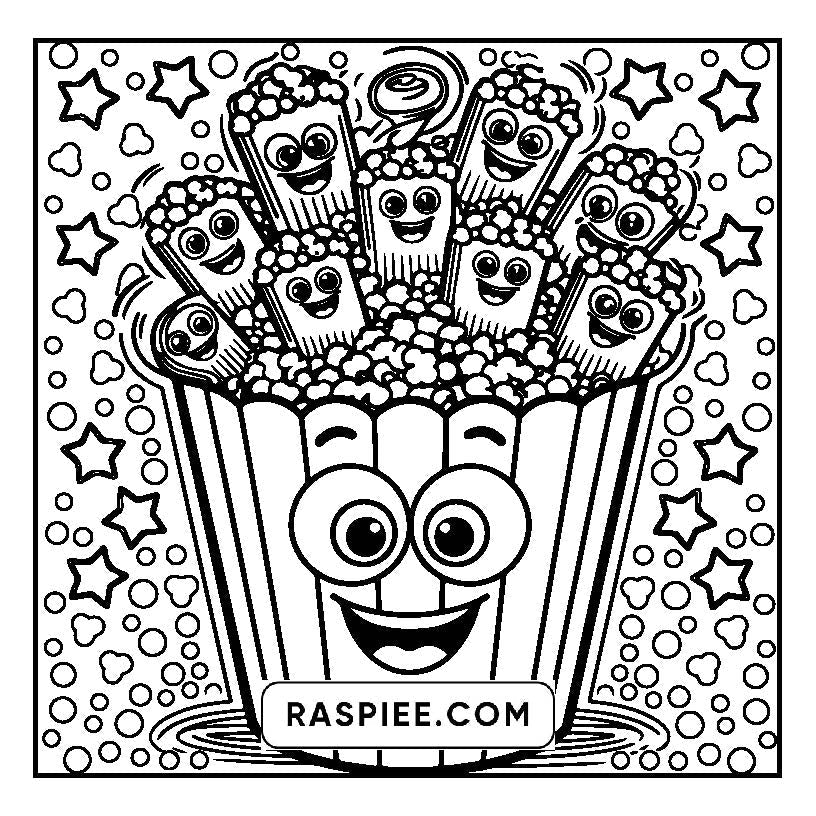 160 Bold and Easy Kawaii Food Coloring Pages