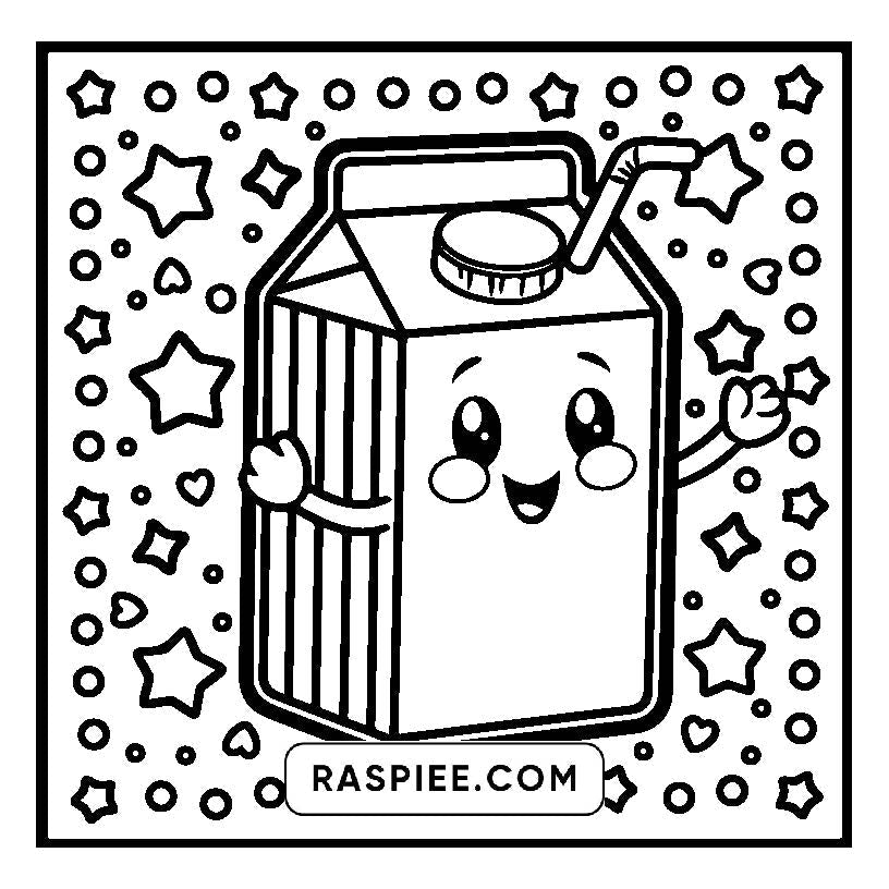 160 Bold and Easy Kawaii Food Coloring Pages