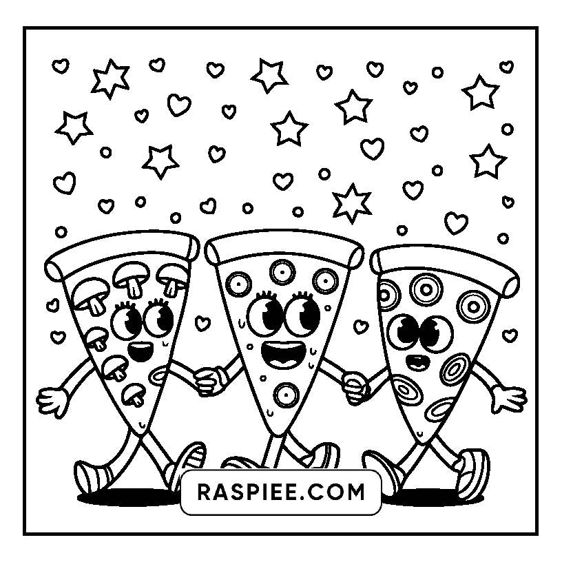 160 Bold and Easy Kawaii Food Coloring Pages