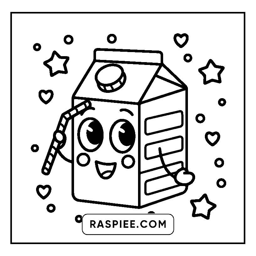 160 Bold and Easy Kawaii Food Coloring Pages