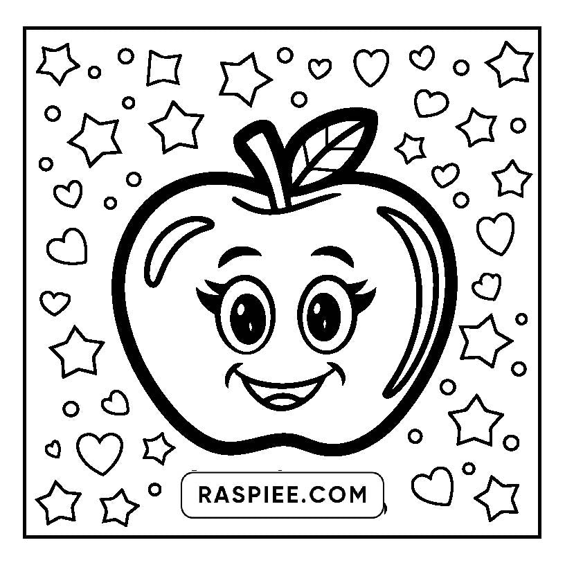 160 Bold and Easy Kawaii Food Coloring Pages