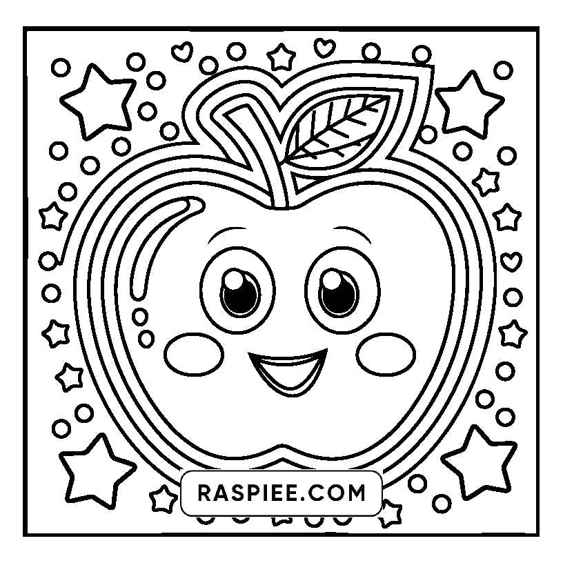 160 Bold and Easy Kawaii Food Coloring Pages