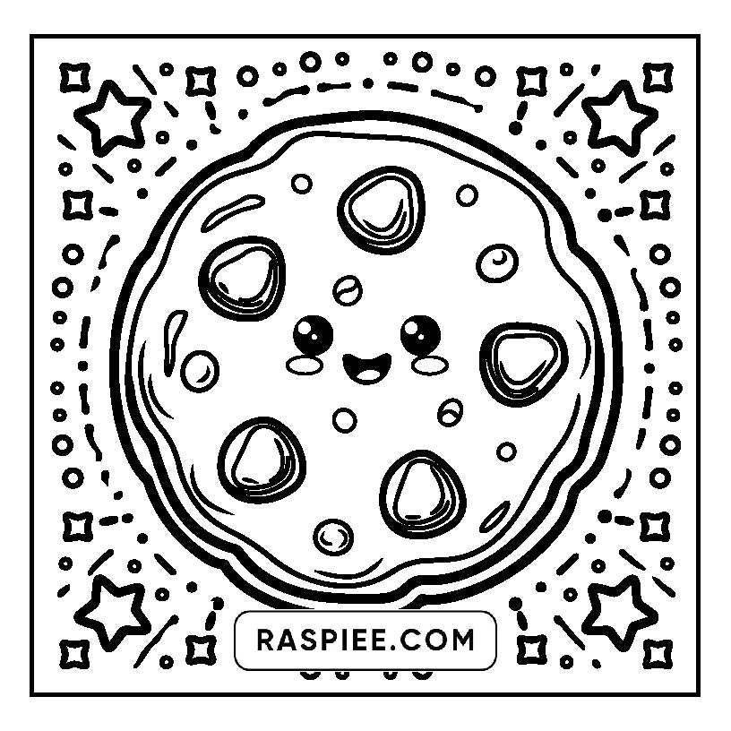 160 Bold and Easy Kawaii Food Coloring Pages