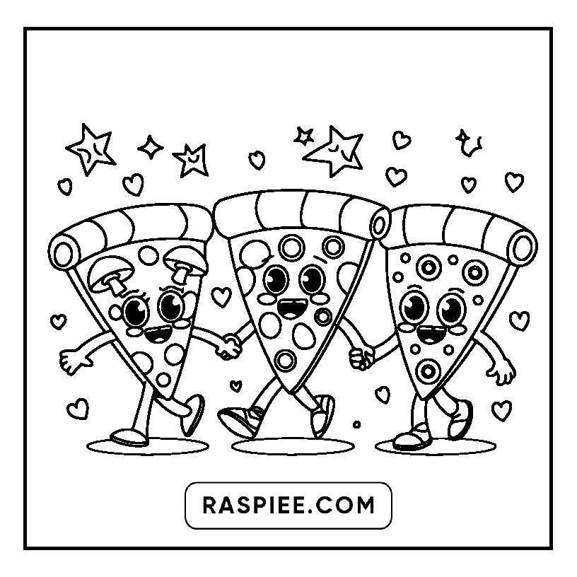 160 Bold and Easy Kawaii Food Coloring Pages
