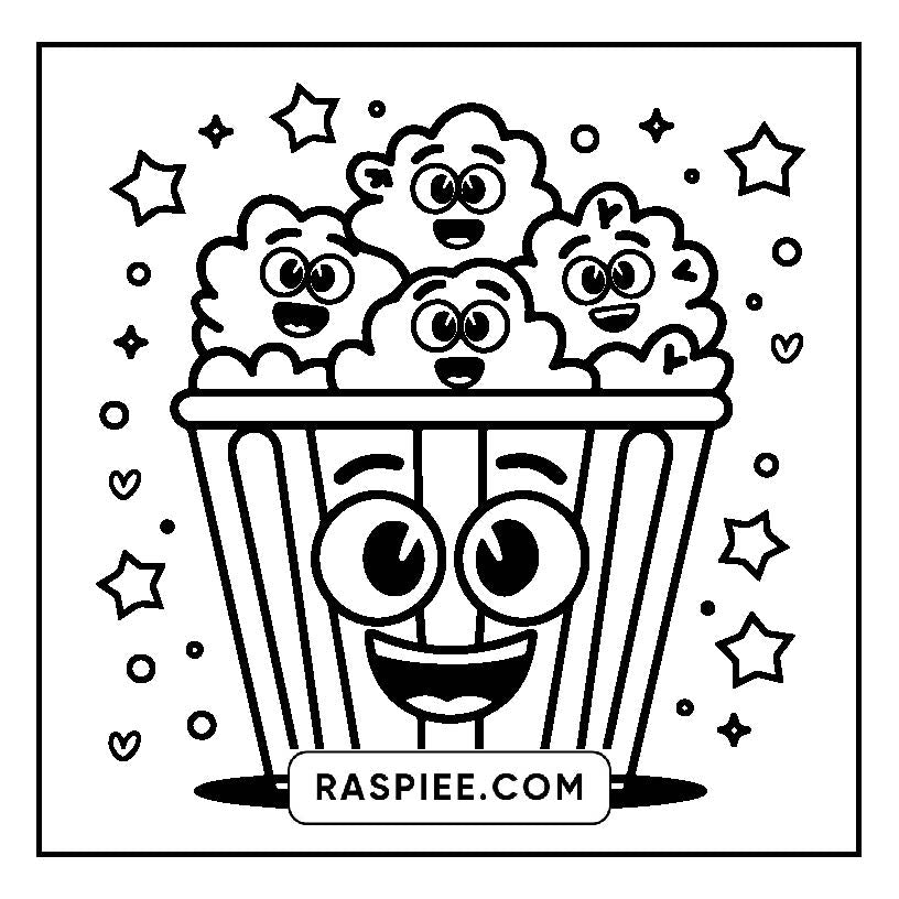 160 Bold and Easy Kawaii Food Coloring Pages