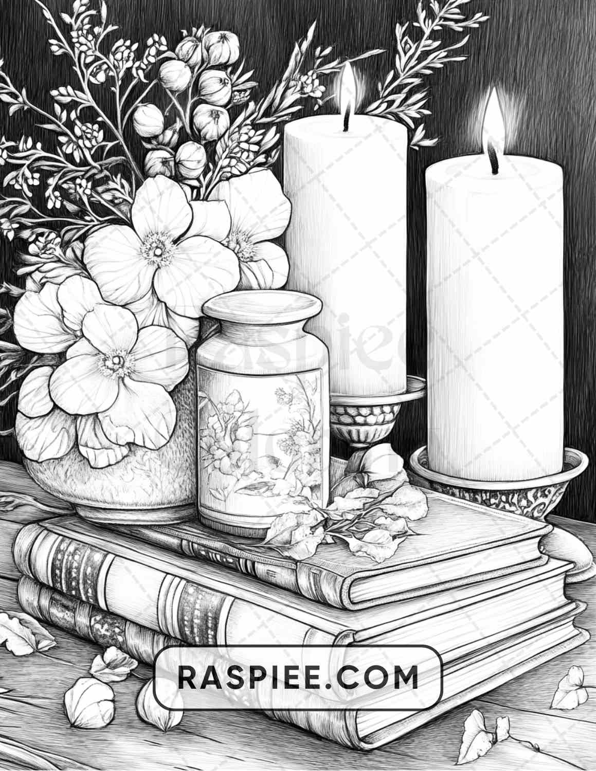 80 Still Life Adult Coloring Pages