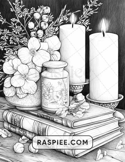 80 Still Life Adult Coloring Pages