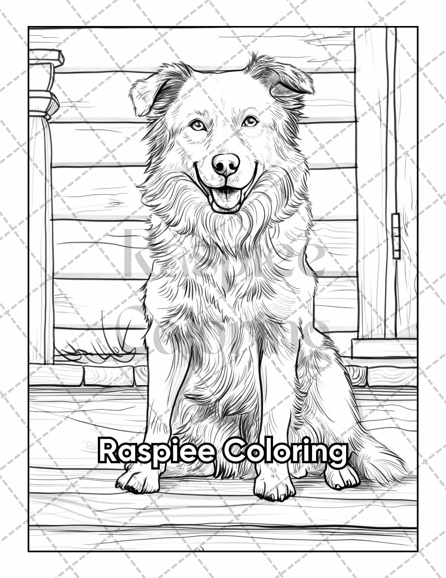 50 Country Farm Scenes Adult Coloring Pages Printable PDF Instant Download