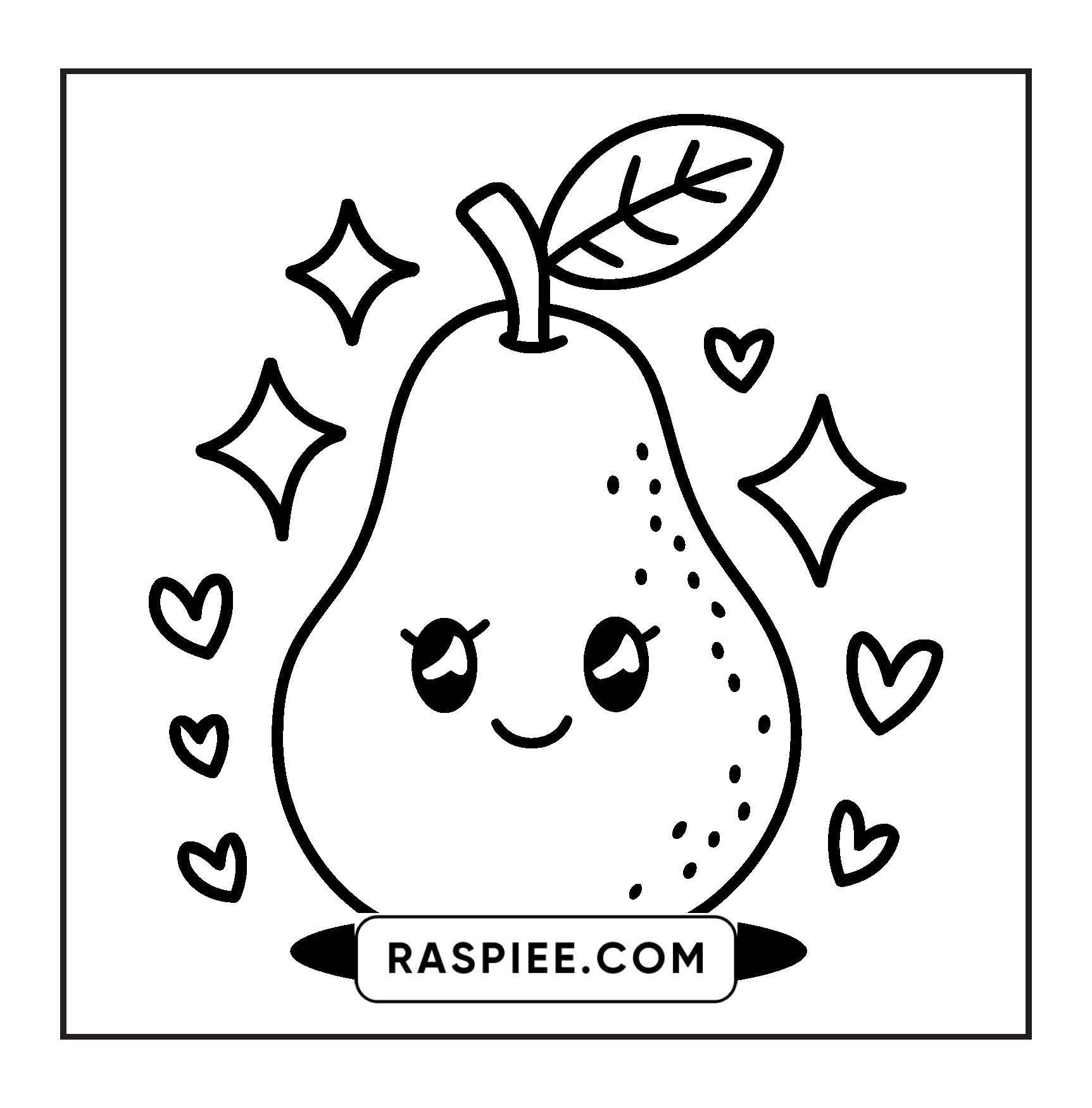 189 Bold and Easy Kawaii Food Coloring Pages