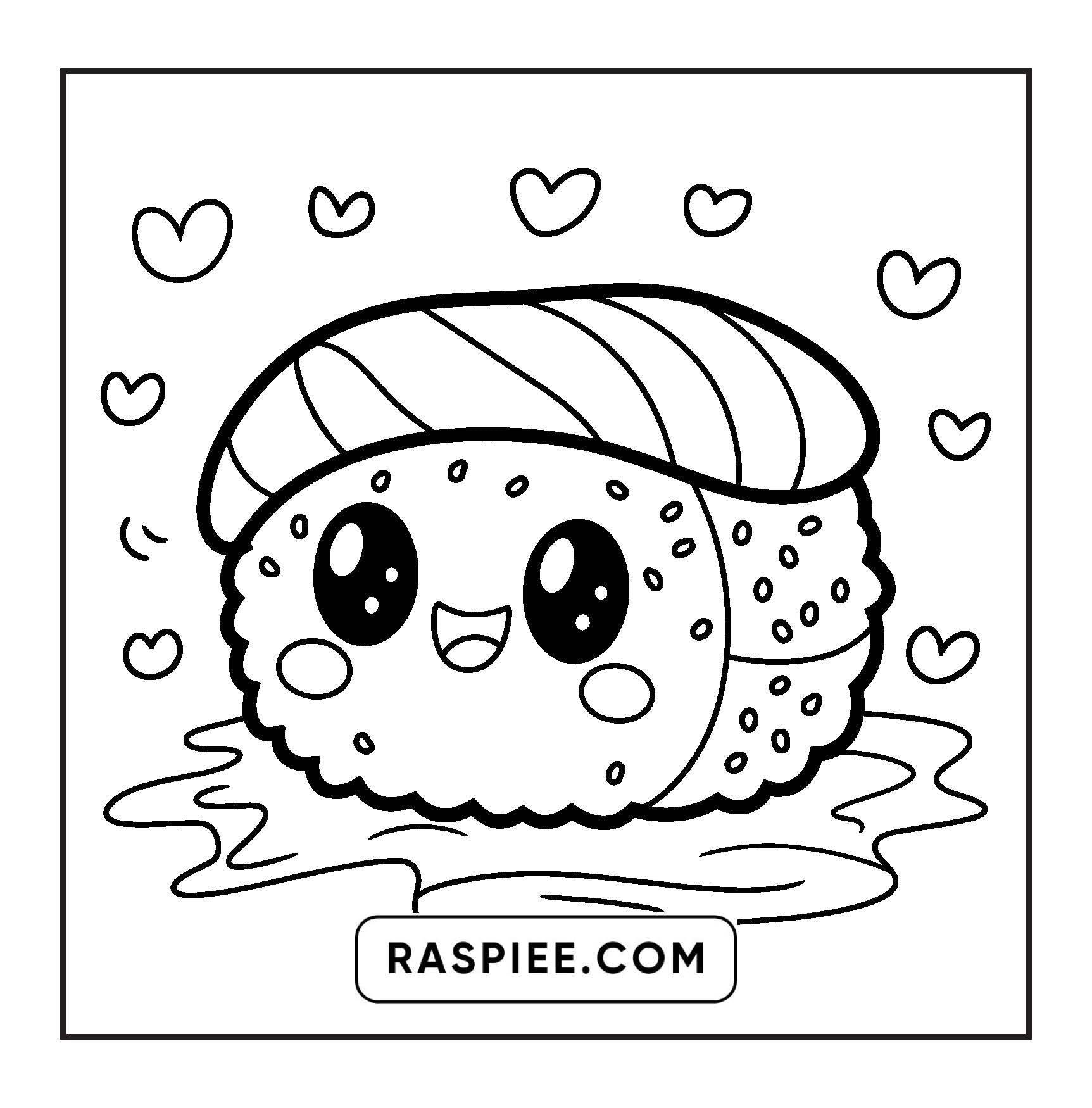 189 Bold and Easy Kawaii Food Coloring Pages