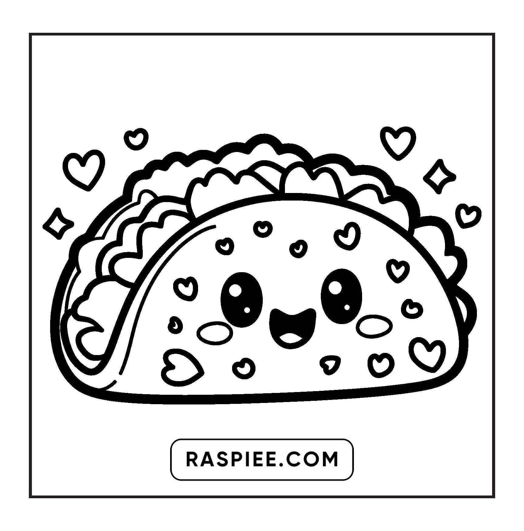 189 Bold and Easy Kawaii Food Coloring Pages